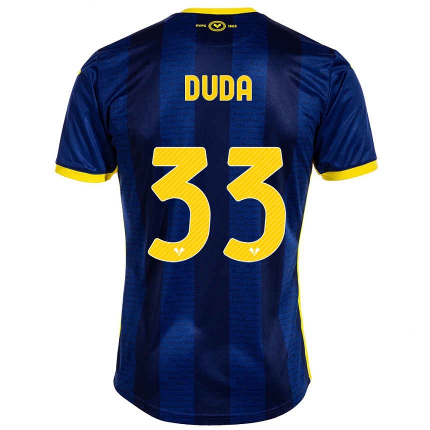 Homme Football Maillot Ondrej Duda #33 Marin Tenues Domicile 2023/24 Canada