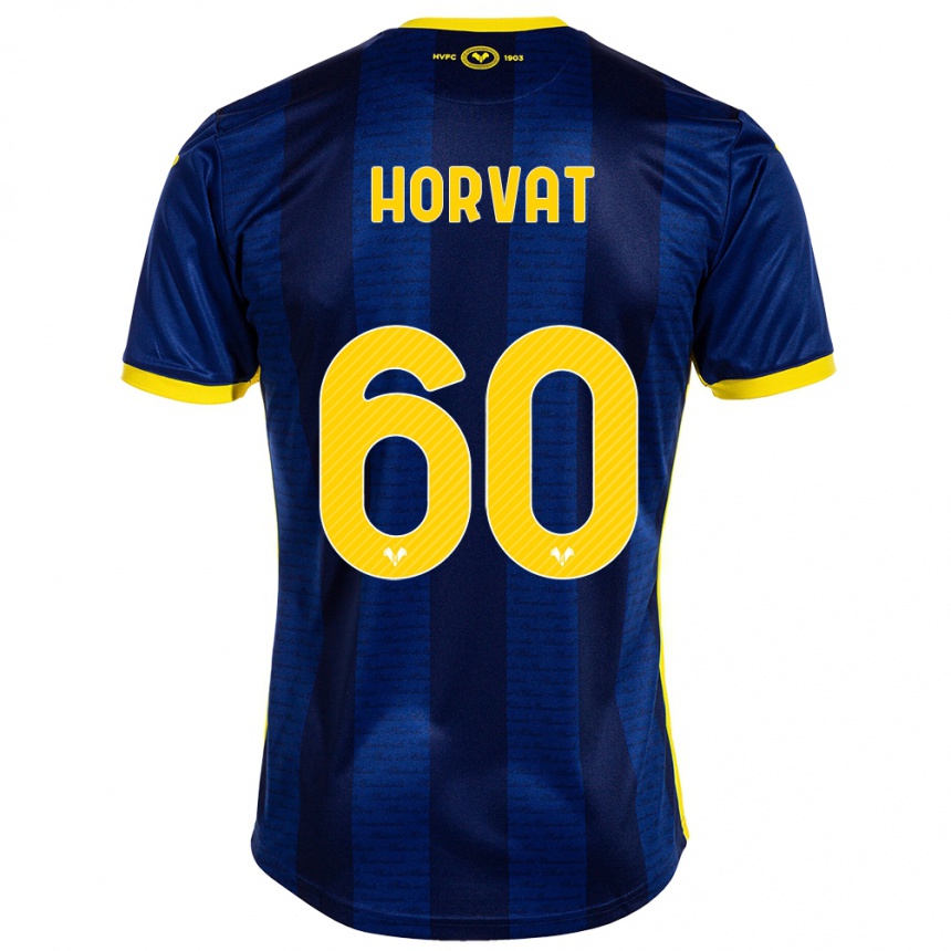 Homme Football Maillot Mihaela Horvat #60 Marin Tenues Domicile 2023/24 Canada