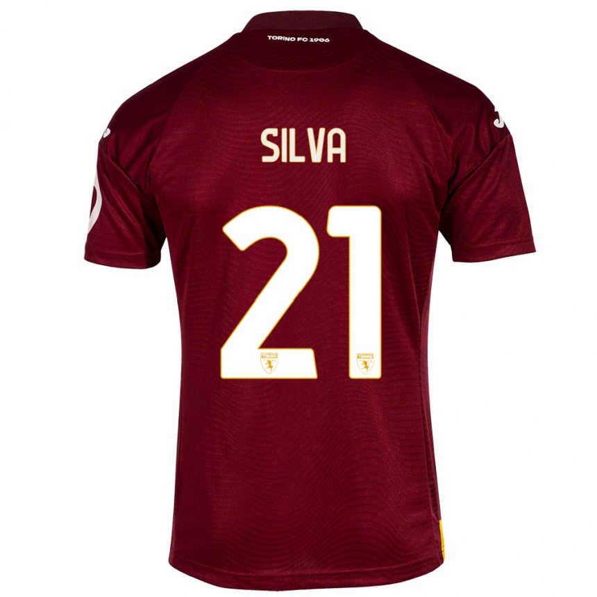 Men Football Jonathan Silva #21 Dark Red Home Jersey 2023/24 T-Shirt Canada