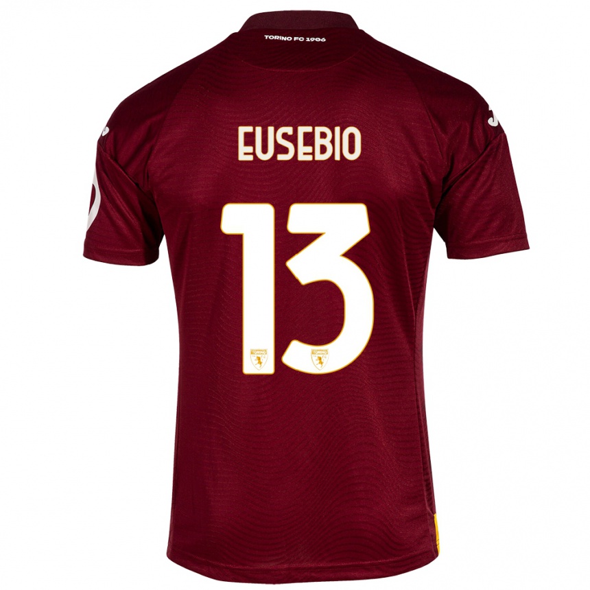 Homme Football Maillot Chiara Eusebio #13 Rouge Foncé Tenues Domicile 2023/24 Canada