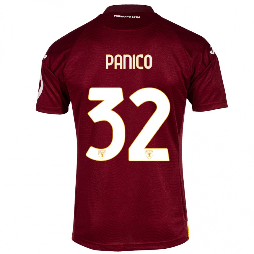 Homme Football Maillot Patrizia Panico #32 Rouge Foncé Tenues Domicile 2023/24 Canada