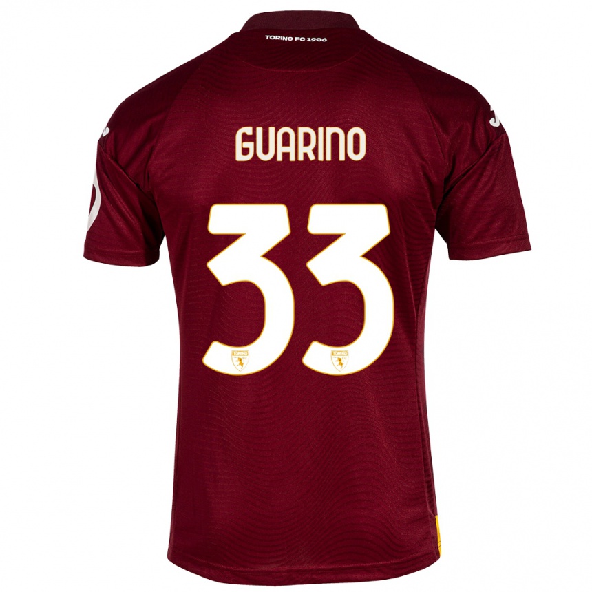 Homme Football Maillot Rita Guarino #33 Rouge Foncé Tenues Domicile 2023/24 Canada