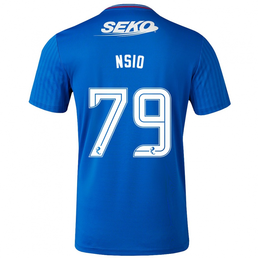 Men Football Paul Nsio #79 Blue Home Jersey 2023/24 T-Shirt Canada