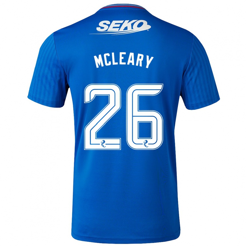 Men Football Jodi Mcleary #26 Blue Home Jersey 2023/24 T-Shirt Canada