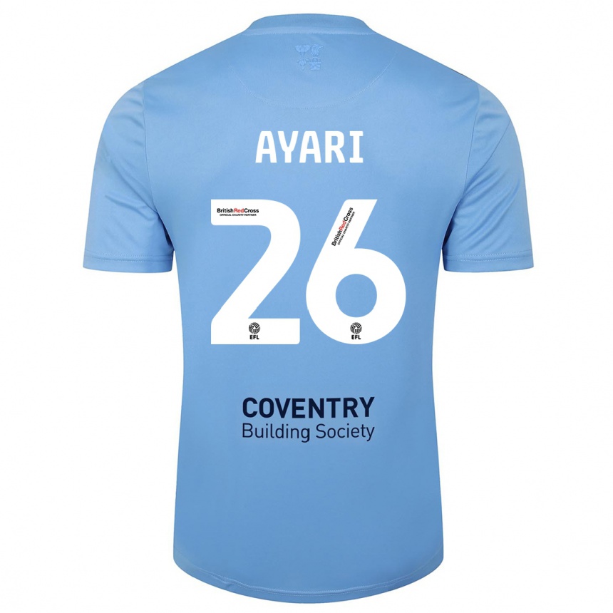 Men Football Yasin Ayari #26 Sky Blue Home Jersey 2023/24 T-Shirt Canada