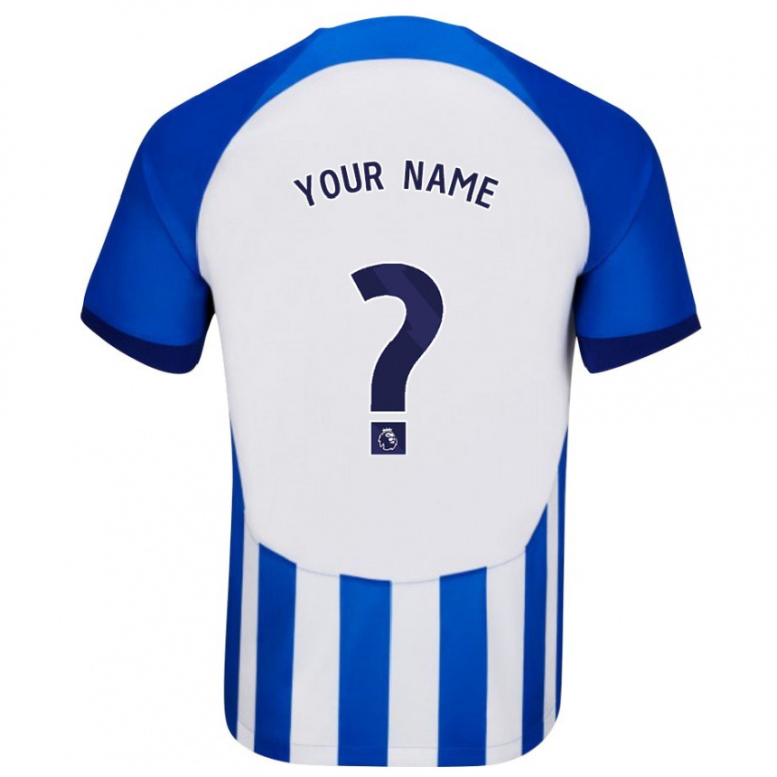 Men Football Your Name #0 Blue Home Jersey 2023/24 T-Shirt Canada