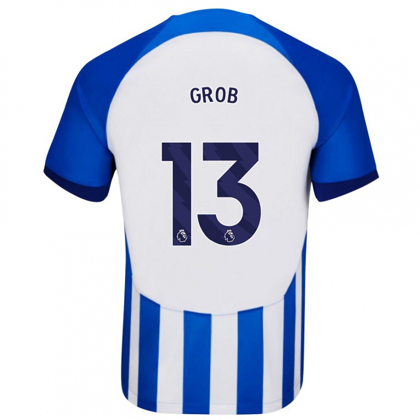 Men Football Pascal Groß #13 Blue Home Jersey 2023/24 T-Shirt Canada