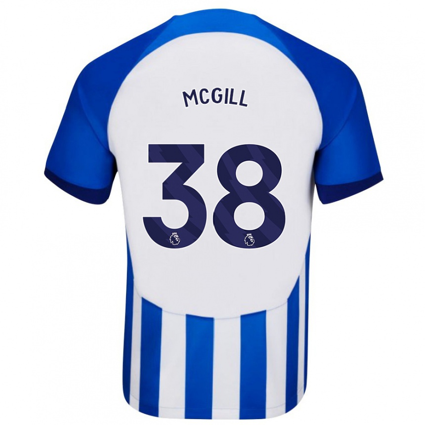 Homme Football Maillot Tom Mcgill #38 Bleu Tenues Domicile 2023/24 Canada