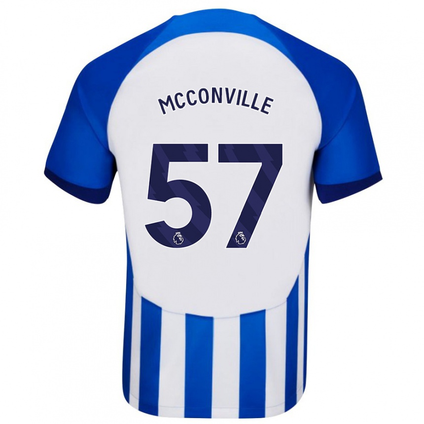 Men Football Ruairi Mcconville #57 Blue Home Jersey 2023/24 T-Shirt Canada