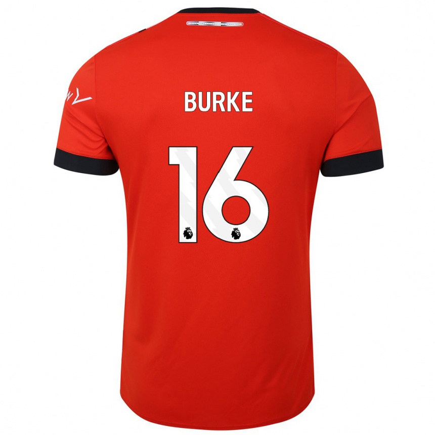 Men Football Reece Burke #16 Red Home Jersey 2023/24 T-Shirt Canada