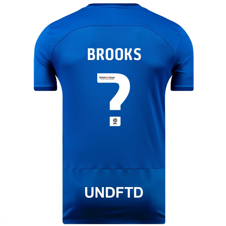 Men Football Kobi Brooks #0 Blue Home Jersey 2023/24 T-Shirt Canada