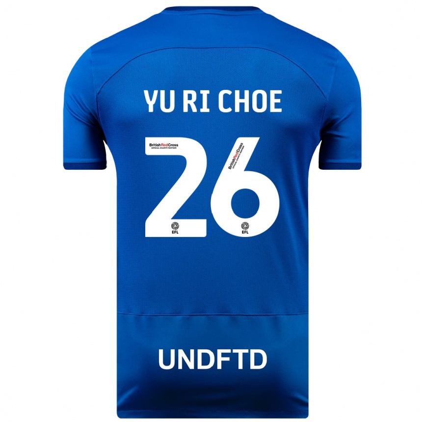 Men Football Yu-Ri Choe #26 Blue Home Jersey 2023/24 T-Shirt Canada