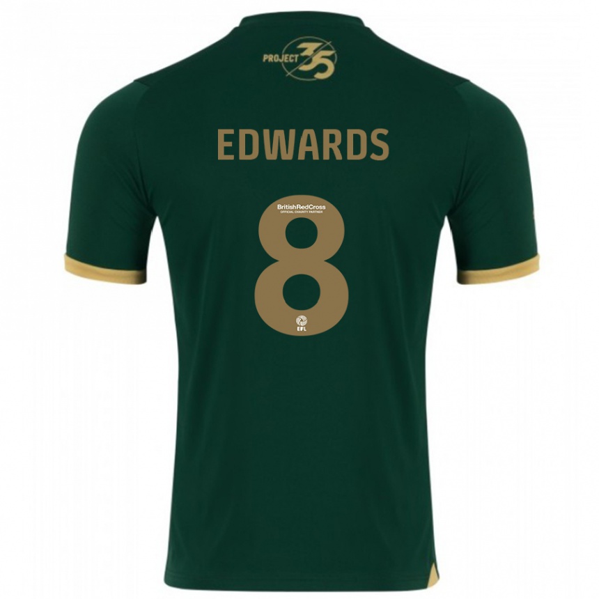 Men Football Joe Edwards #8 Green Home Jersey 2023/24 T-Shirt Canada