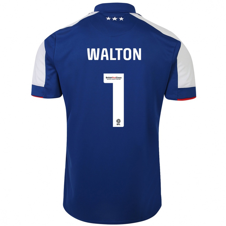 Men Football Christian Walton #1 Blue Home Jersey 2023/24 T-Shirt Canada