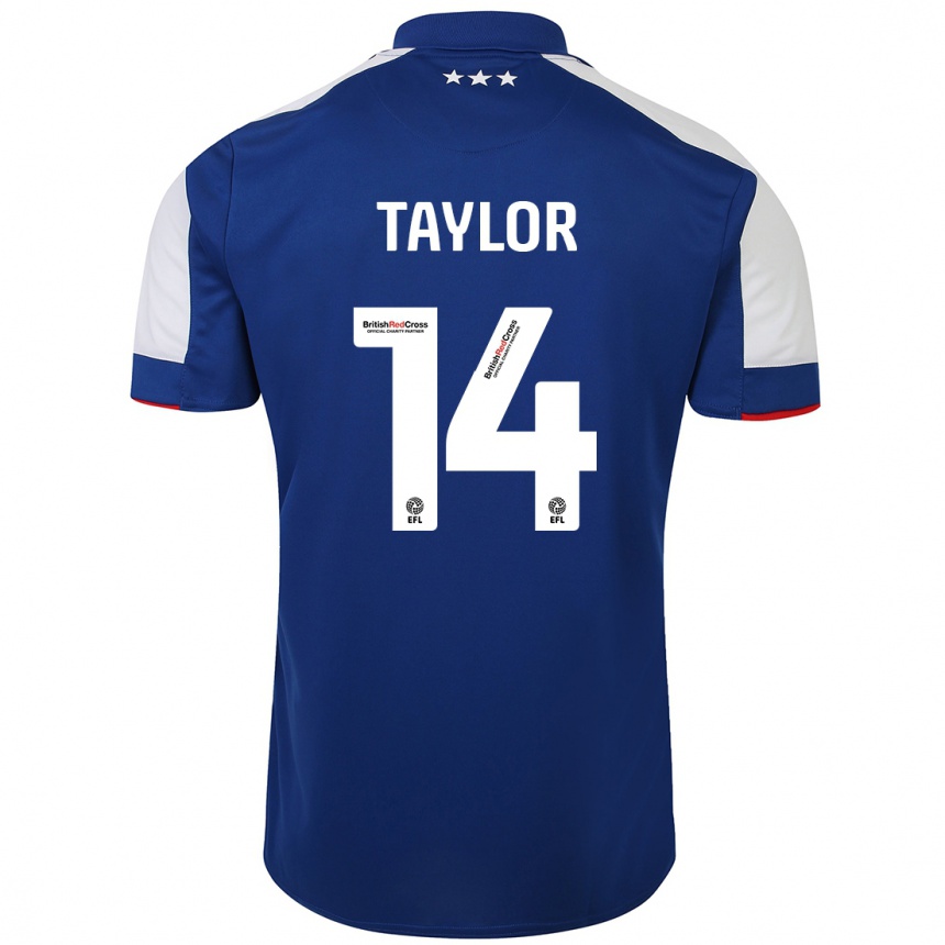 Men Football Jack Taylor #14 Blue Home Jersey 2023/24 T-Shirt Canada