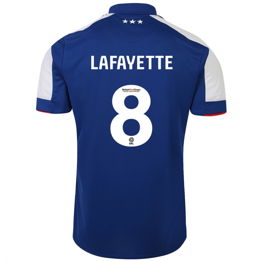 Men Football Abbie Lafayette #8 Blue Home Jersey 2023/24 T-Shirt Canada