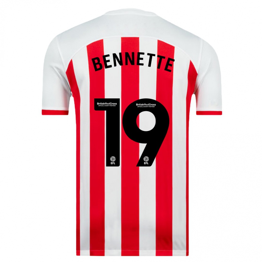 Men Football Jewison Bennette #19 White Home Jersey 2023/24 T-Shirt Canada