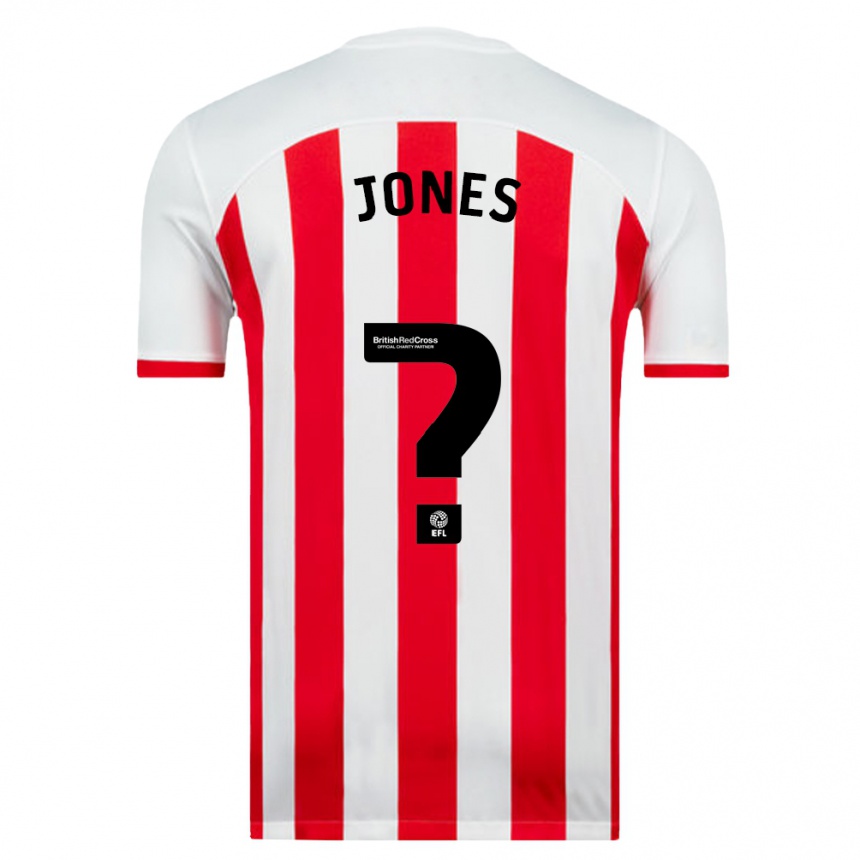 Men Football Harrison Jones #0 White Home Jersey 2023/24 T-Shirt Canada