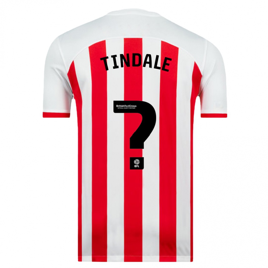 Men Football Charlie Tindale #0 White Home Jersey 2023/24 T-Shirt Canada