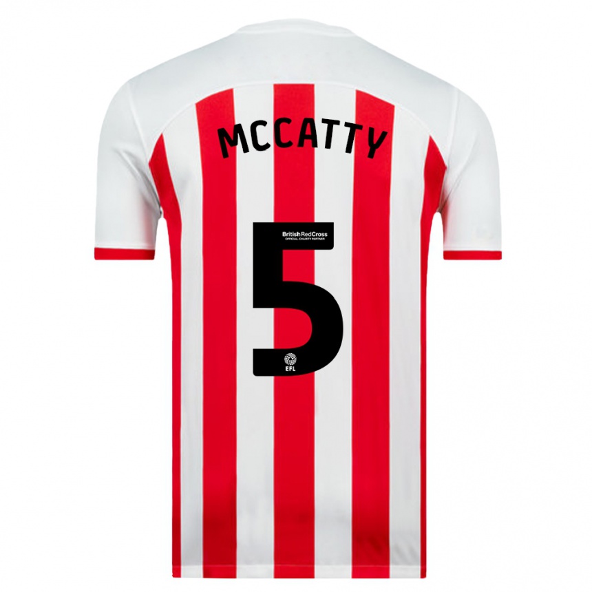 Men Football Grace Mccatty #5 White Home Jersey 2023/24 T-Shirt Canada