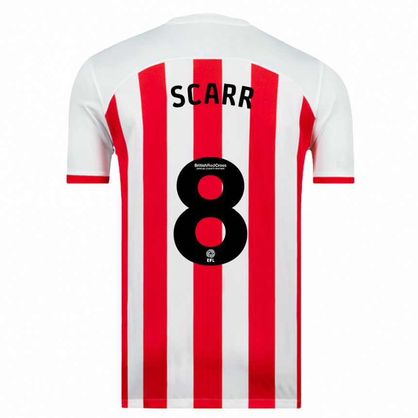 Men Football Emily Scarr #8 White Home Jersey 2023/24 T-Shirt Canada