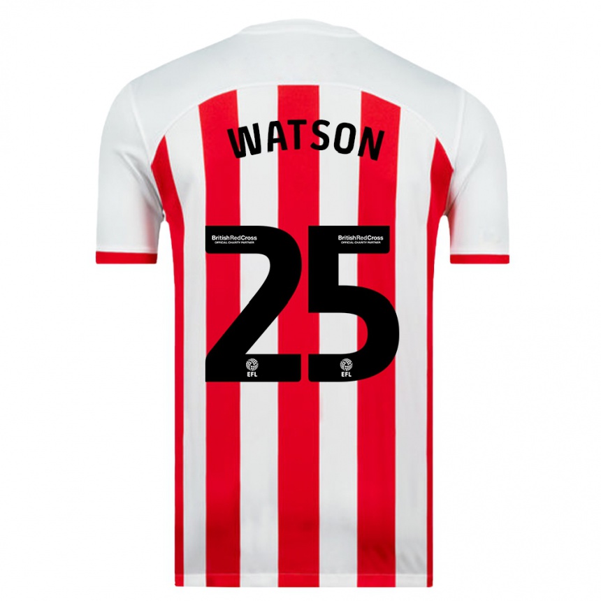 Homme Football Maillot Katy Watson #25 Blanc Tenues Domicile 2023/24 Canada