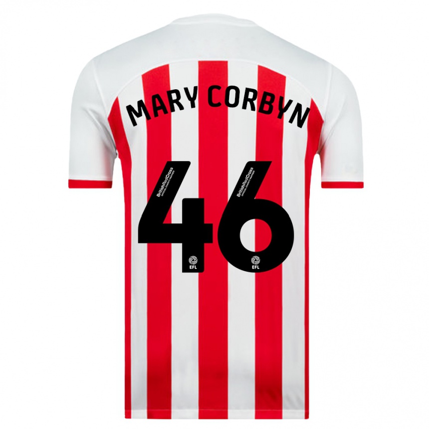 Men Football Mary Corbyn #46 White Home Jersey 2023/24 T-Shirt Canada