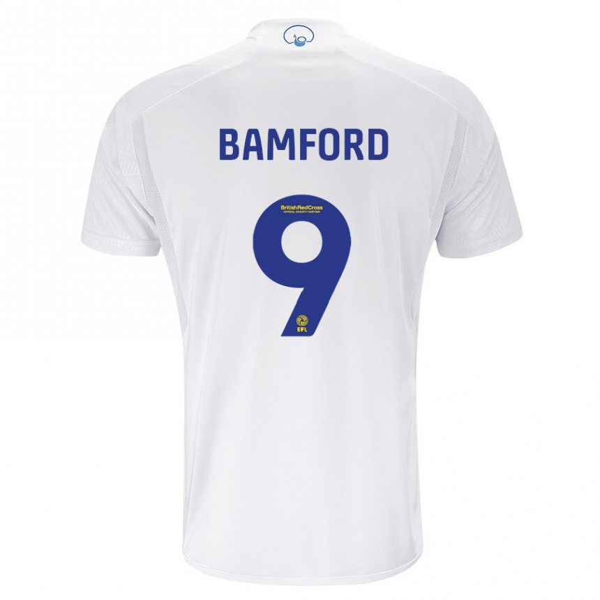 Homme Football Maillot Patrick Bamford #9 Blanc Tenues Domicile 2023/24 Canada