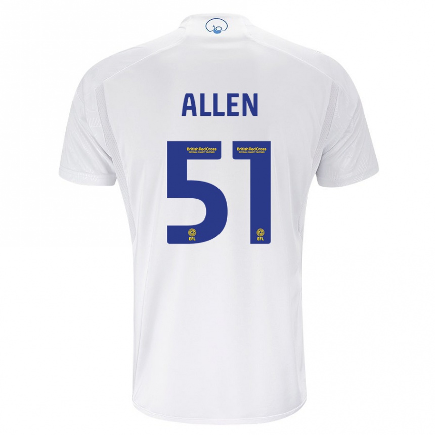 Homme Football Maillot Charlie Allen #51 Blanc Tenues Domicile 2023/24 Canada