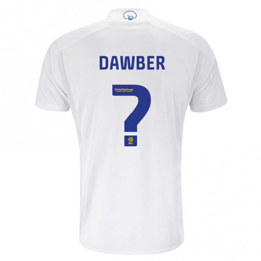 Men Football Oscar Dawber #0 White Home Jersey 2023/24 T-Shirt Canada