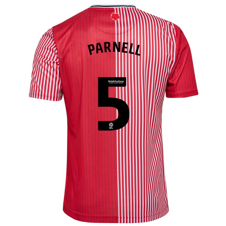 Homme Football Maillot Rosanna Parnell #5 Rouge Tenues Domicile 2023/24 Canada