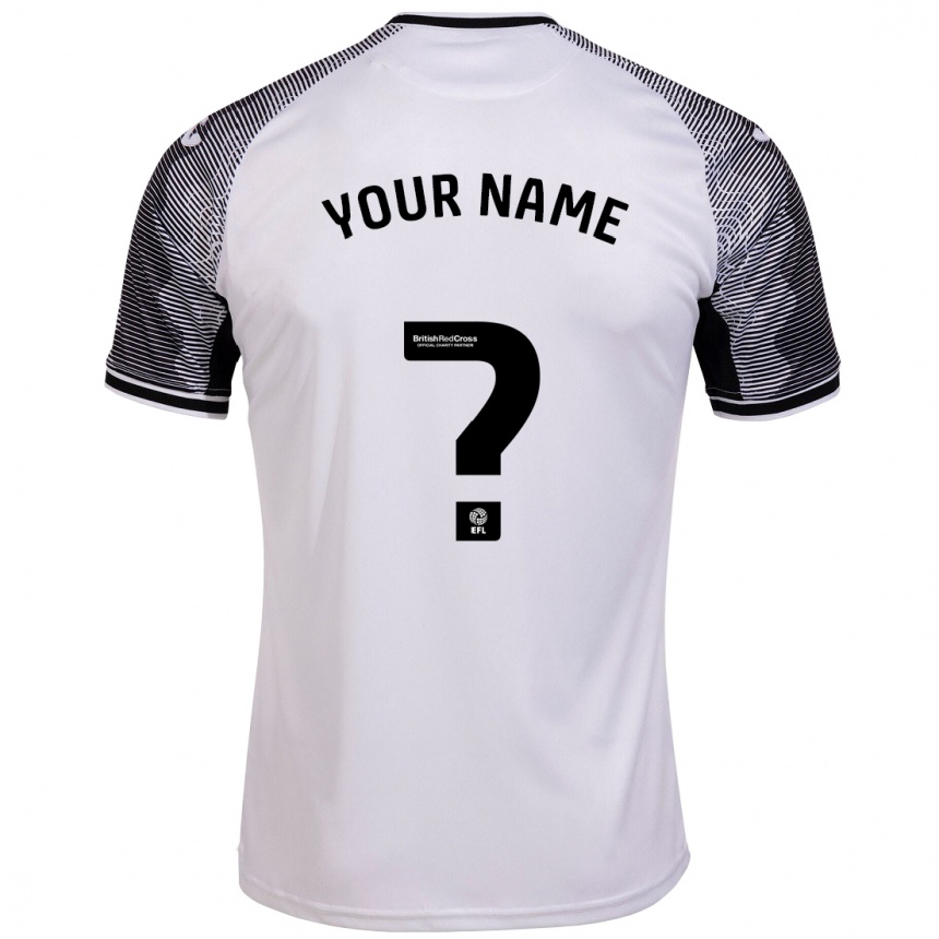 Men Football Your Name #0 White Home Jersey 2023/24 T-Shirt Canada