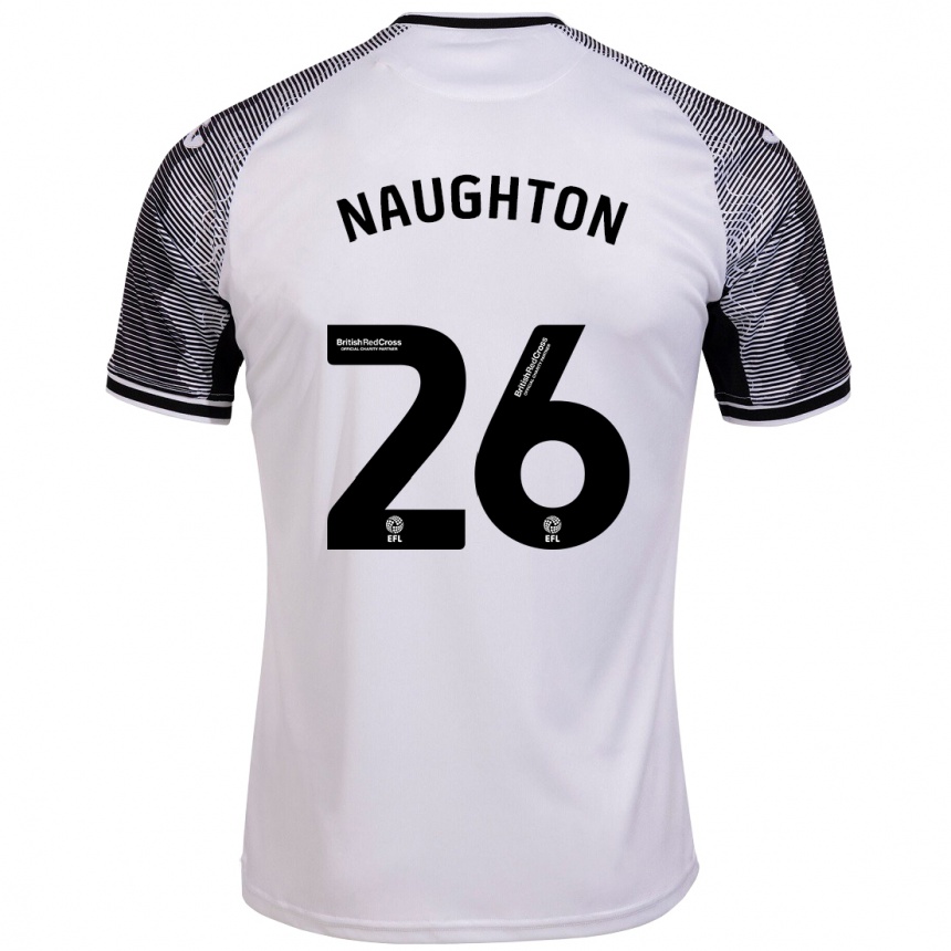 Men Football Kyle Naughton #26 White Home Jersey 2023/24 T-Shirt Canada