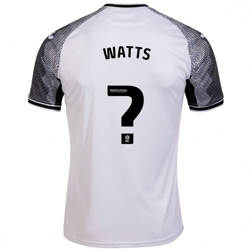 Men Football Evan Watts #0 White Home Jersey 2023/24 T-Shirt Canada