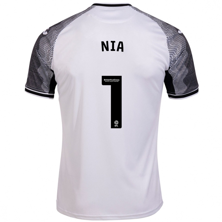 Men Football Ffion Rees Nia #1 White Home Jersey 2023/24 T-Shirt Canada