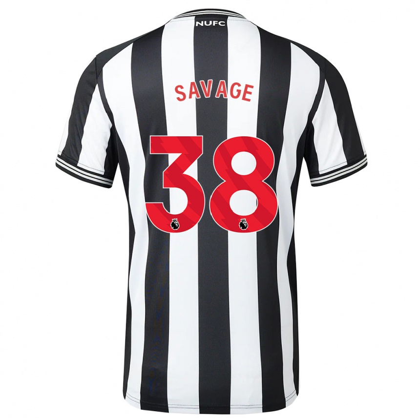 Homme Football Maillot Remi Savage #38 Noir Blanc Tenues Domicile 2023/24 Canada