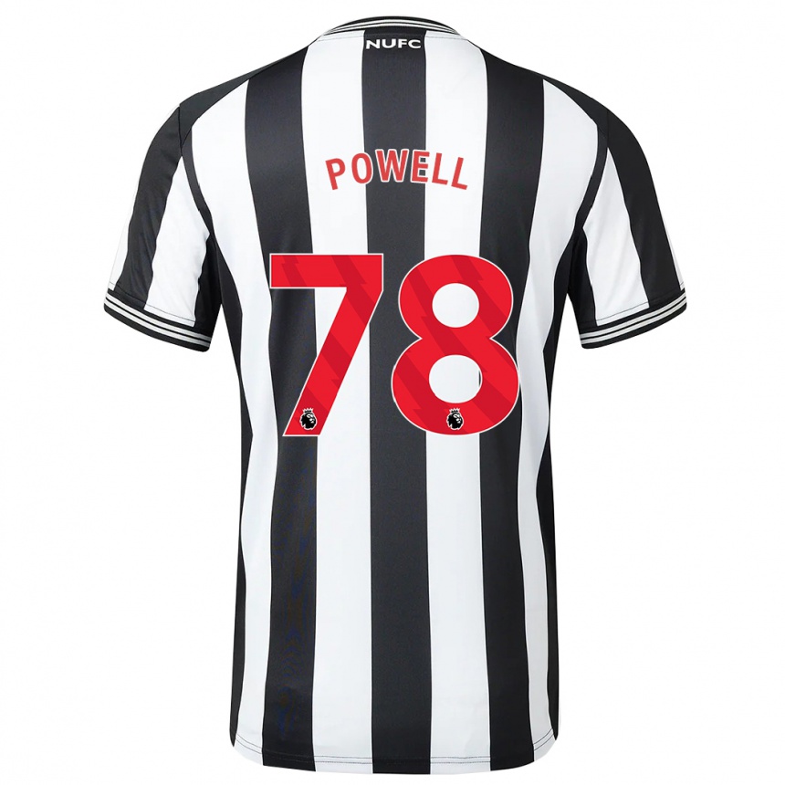 Homme Football Maillot Harry Powell #78 Noir Blanc Tenues Domicile 2023/24 Canada