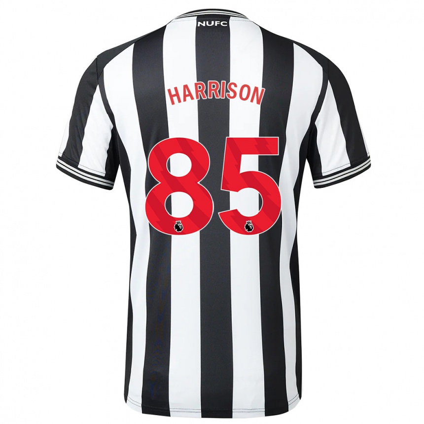 Homme Football Maillot Adam Harrison #85 Noir Blanc Tenues Domicile 2023/24 Canada