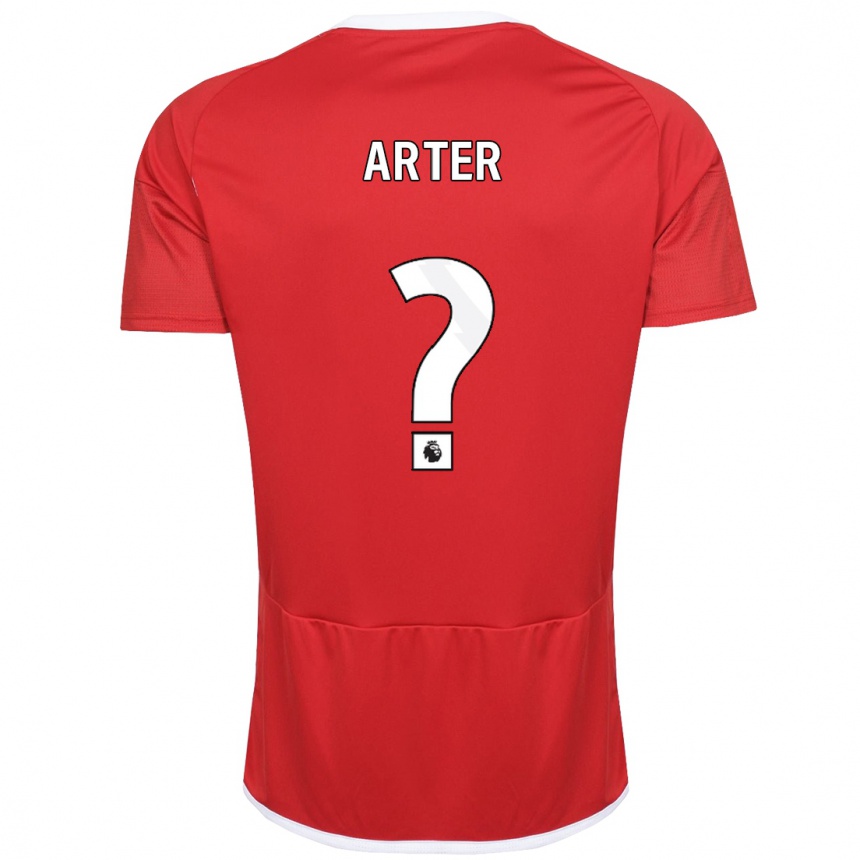 Men Football Harry Arter #0 Red Home Jersey 2023/24 T-Shirt Canada