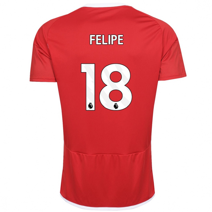 Men Football Felipe #18 Red Home Jersey 2023/24 T-Shirt Canada