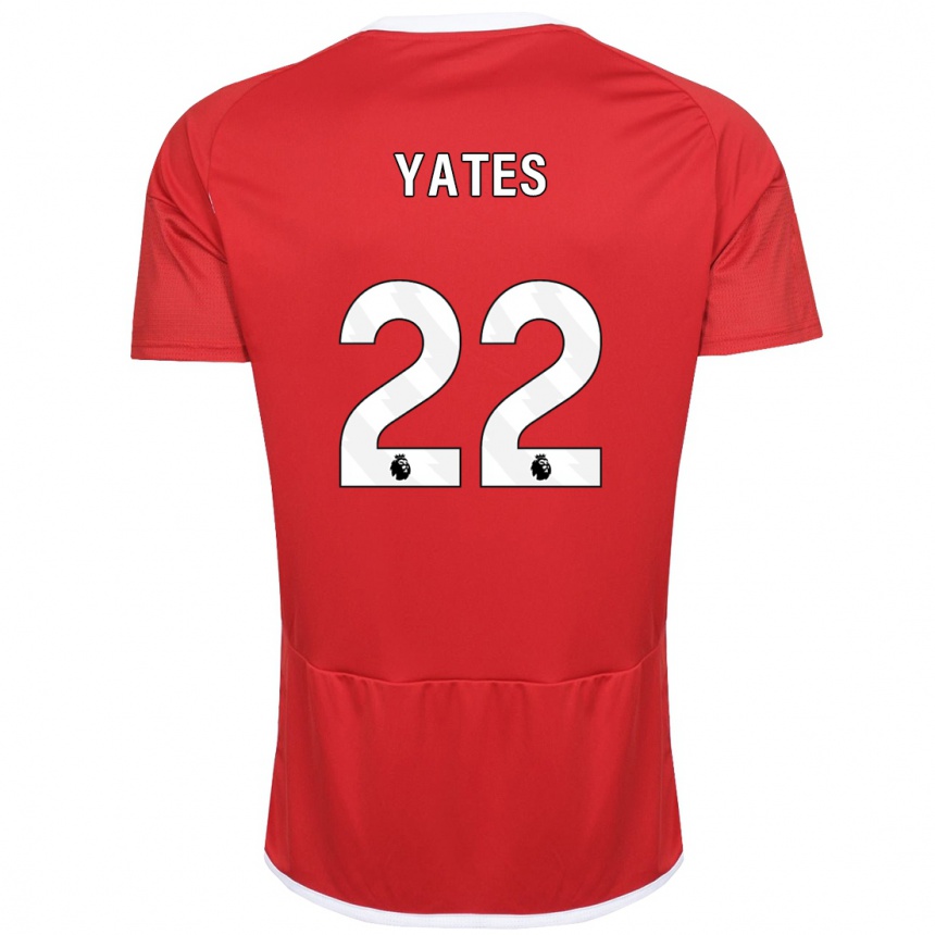 Men Football Ryan Yates #22 Red Home Jersey 2023/24 T-Shirt Canada