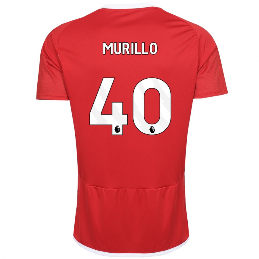 Men Football Murillo #40 Red Home Jersey 2023/24 T-Shirt Canada