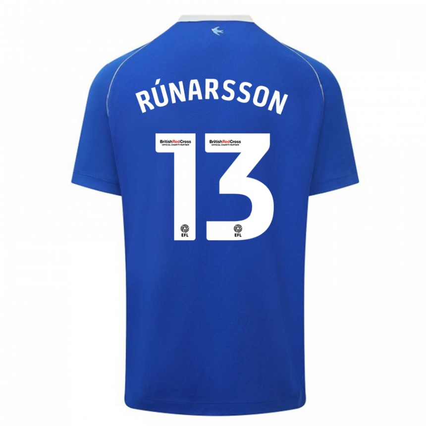 Men Football Runar Alex Runarsson #13 Blue Home Jersey 2023/24 T-Shirt Canada