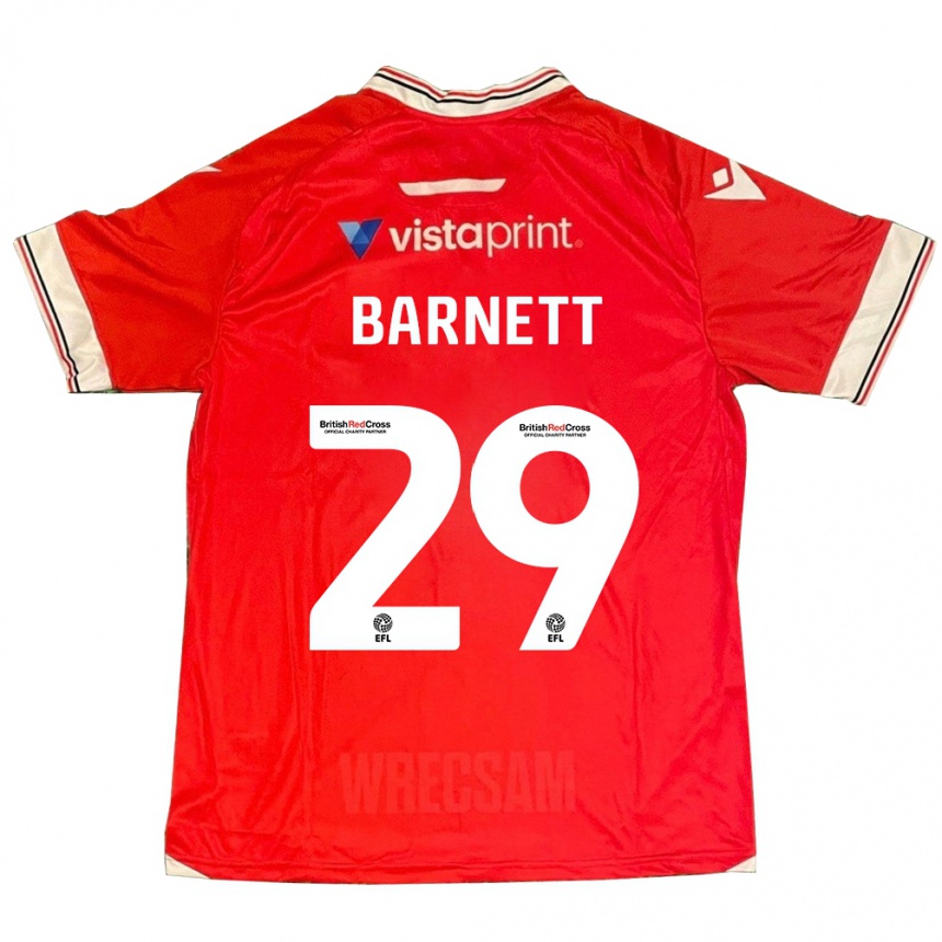 Men Football Ryan Barnett #29 Red Home Jersey 2023/24 T-Shirt Canada