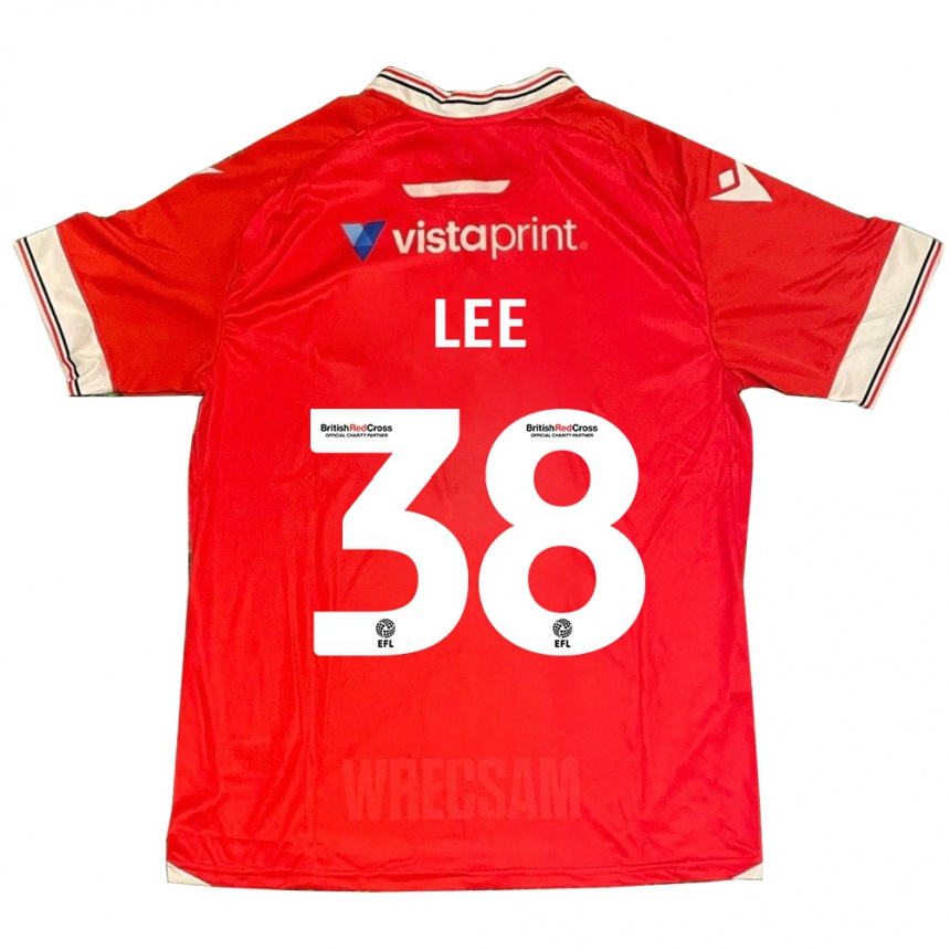 Men Football Elliot Lee #38 Red Home Jersey 2023/24 T-Shirt Canada