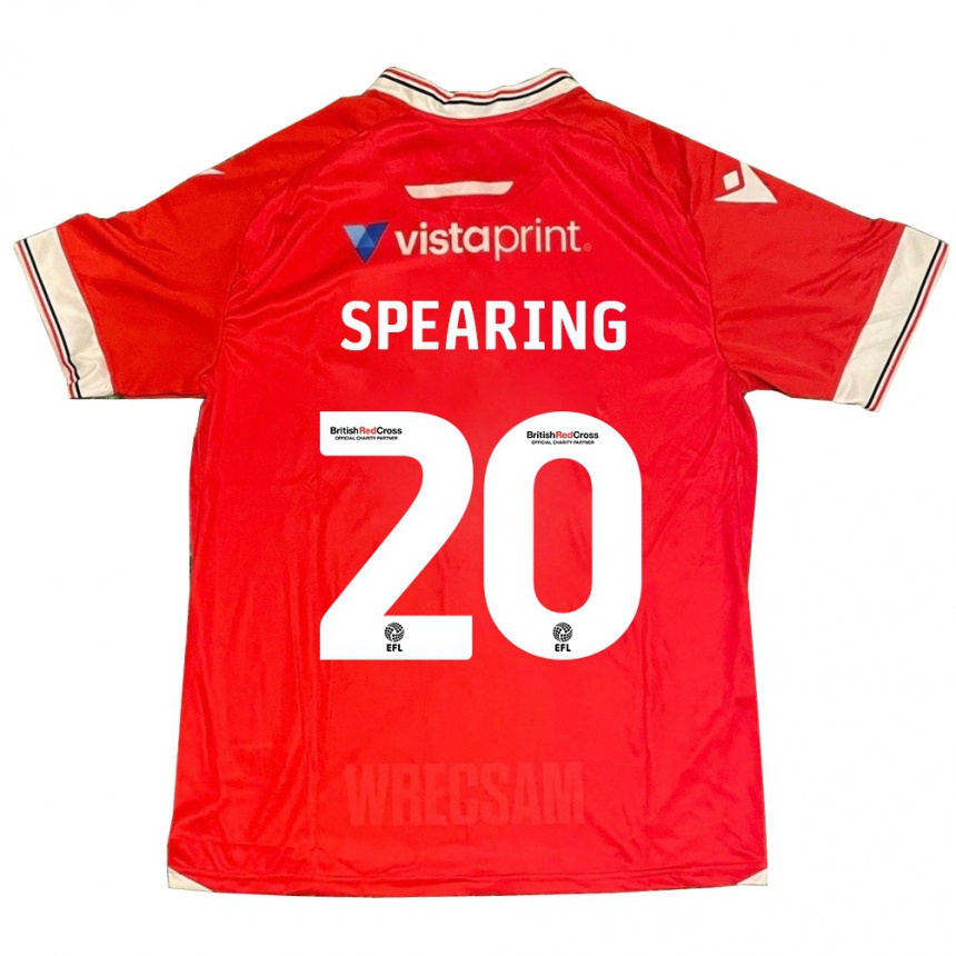 Men Football Natasha Spearing #20 Red Home Jersey 2023/24 T-Shirt Canada