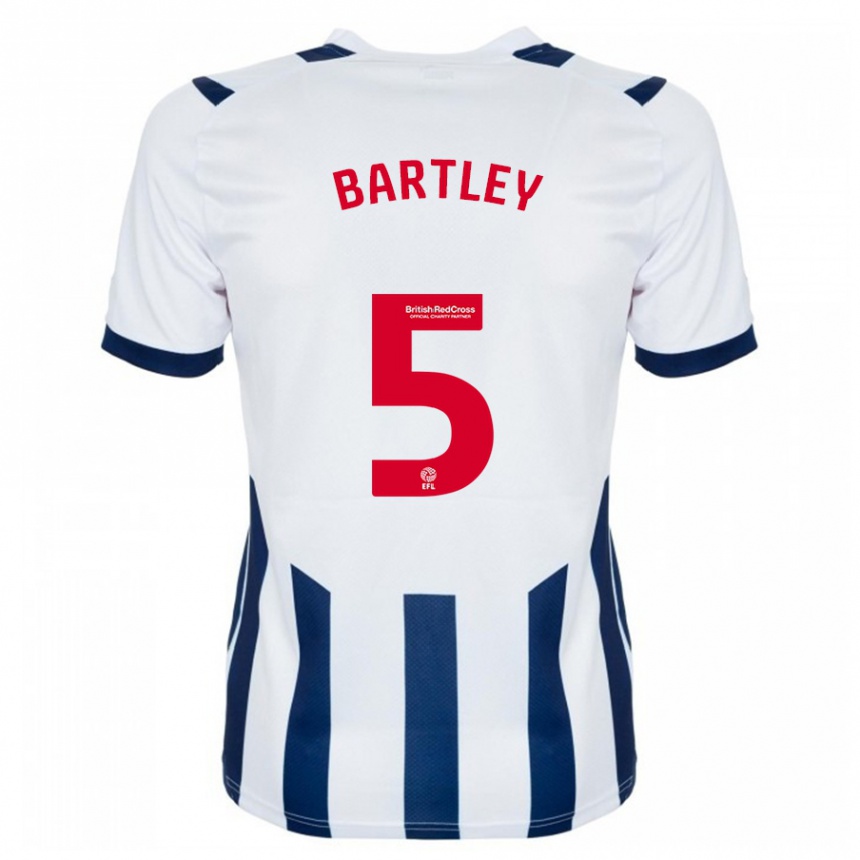 Men Football Kyle Bartley #5 White Home Jersey 2023/24 T-Shirt Canada