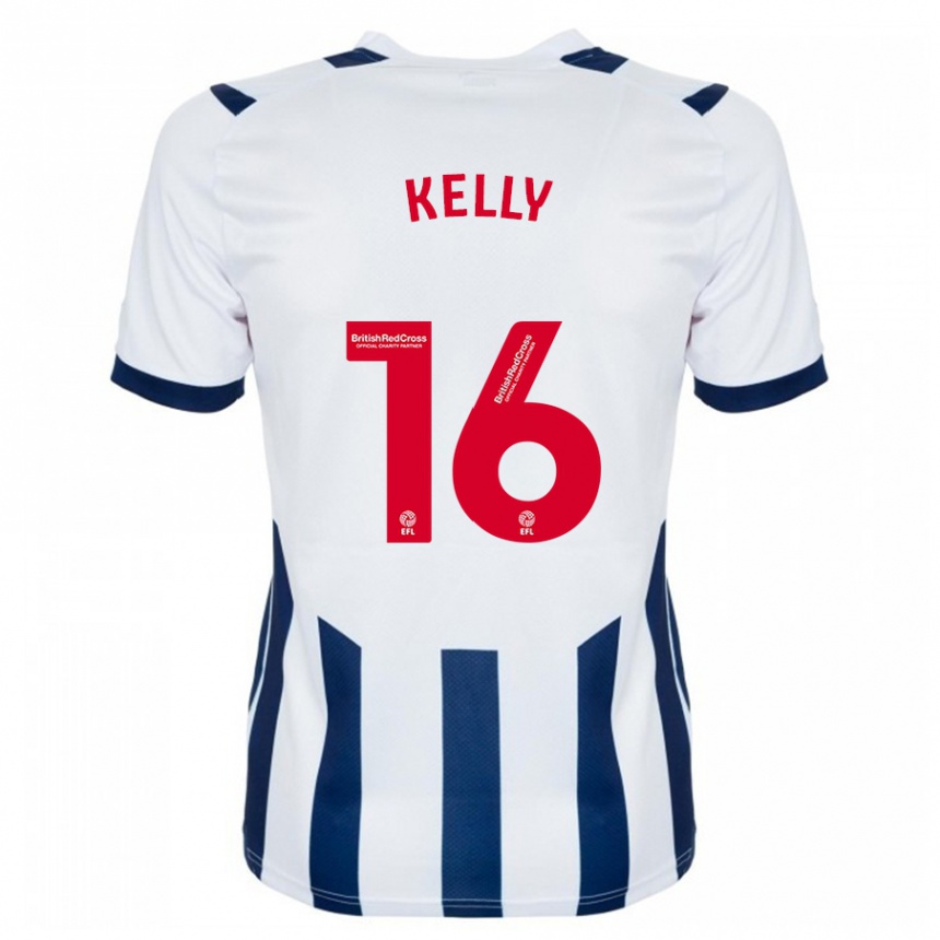 Men Football Martin Kelly #16 White Home Jersey 2023/24 T-Shirt Canada