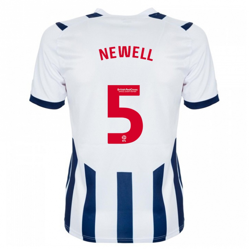 Men Football Lucy Newell #5 White Home Jersey 2023/24 T-Shirt Canada