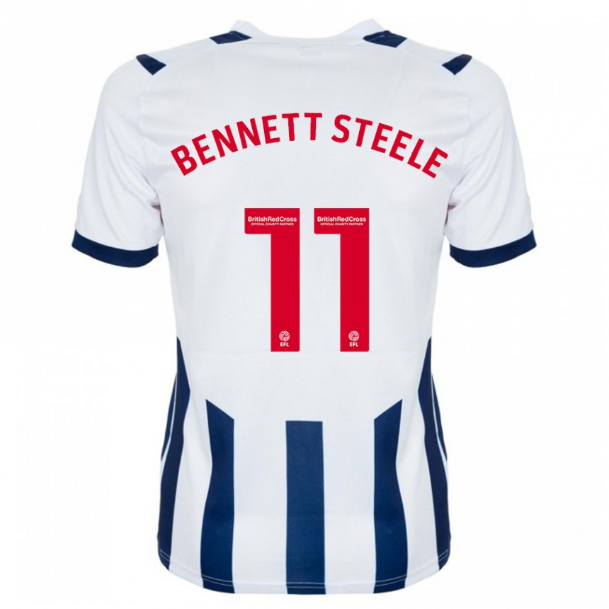 Men Football Lizzie Bennett-Steele #11 White Home Jersey 2023/24 T-Shirt Canada